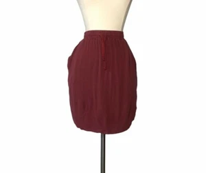 Anthropologie Saturday Sunday A line Pull on Skirt Size S Plum Pockets Casual - Picture 1 of 5
