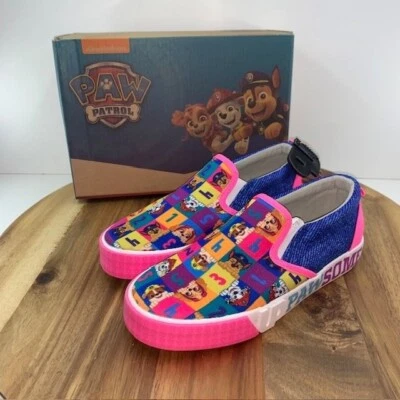 Zapatos sin cordones Ground Up Paw Patrol juveniles 3 rosa azul zapatillas bajas Foto 1 de 4