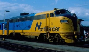 Original Eisenbahn Dia: Ontario Northland FP7A 1987 1984 Ansicht - Bild 1 von 1
