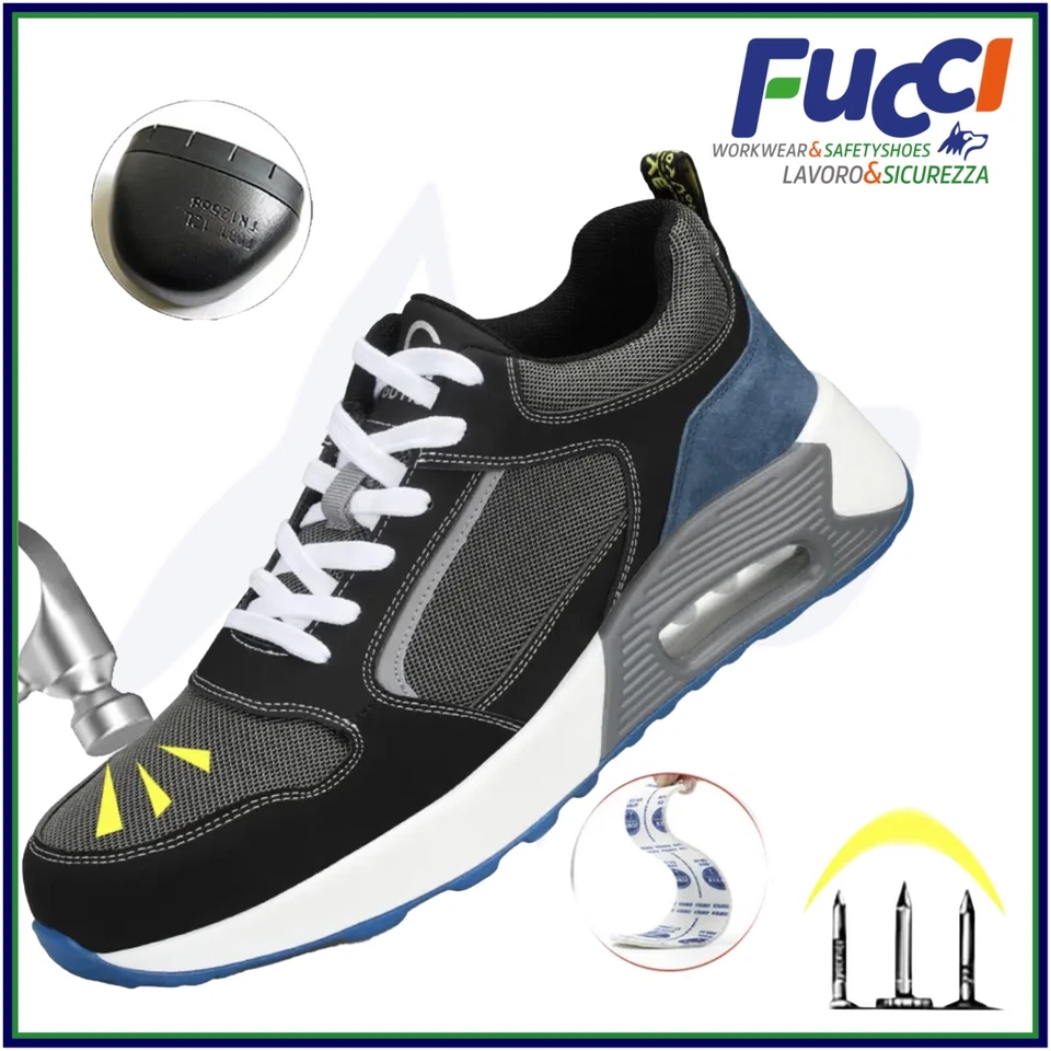 Scarpe antinfortunistica leggere sportive Uomo Scarpe da lavoro TEAMWORK S1P SRC - Immagine 1 di 4