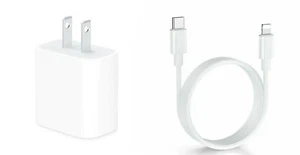 18W Adapter Fast Charger Cable Plug Charging USB-C For iPhone 11, 12, 13 Pro Max - Picture 1 of 9