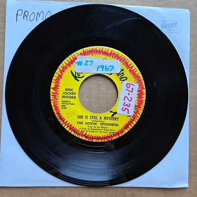 THE LOVIN SPOONFUL She Is Still A Mystery PROMO DJ 45 7" POP ROCK Record Vinyl - Image 1 of 2
