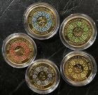 2020 Tokyo Olympic Games Coloured $2 Dollar 5 Unc Coins Set In Capsule