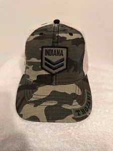 NEW Indiana Trojans Top Of The World Mesh Camo IU Hat Salute To Service OHT - Picture 1 of 8
