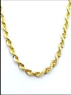 collier en OR jaune 18K ,collier Neuf haut de gamme.Mailles corde