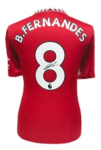BRUNO FERNANDES SIGNED MANCHESTER UNITED 2022/23 FOOTBALL SHIRT WITH PROOF + COA - Picture 1 of 3