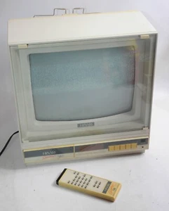 Retro Hinari Sunrise TVA1 14" GLASS PANEL UHF CRT TV TELEVISION ALARM CLOCK - Picture 1 of 7