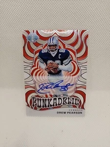 2023 Panini Illusions DREW PEARSON Dallas Cowboys Red Funkadelic Auto /25 - Picture 1 of 3