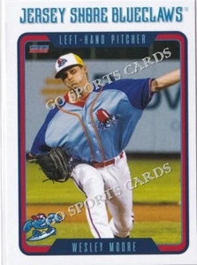 Camiseta Shore BlueClaws Wesley Moore 2023 radiocontrol novato Phillies CAN ligas menores - Imagen 1 de 1