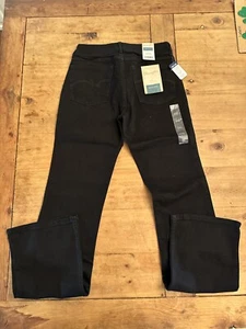 Wrangler Bootcut Womens 9x34 Jeans Black Mid Rise 1009MWZBK Stretch Denim - Picture 1 of 8