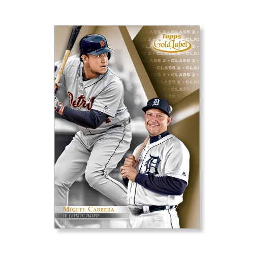 Miguel Cabrera #44 Tigers Class 2 Version #ed/10 made 2018 Topps Gold Label 5x7 - Image 1 of 1