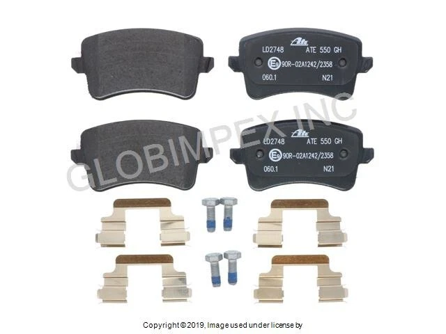 AUDI (2008-2017) Brake Pad Set REAR ATE CERAMIC + 1 YEAR WARRANTY - Image 1 of 1