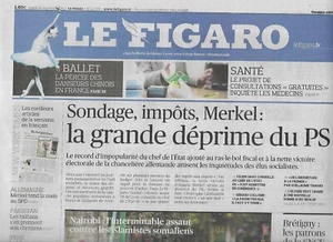 LE FIGARO n°21504 24/09/2013  La grande déprime du PS/ L'attaque terroriste à Na - Picture 1 of 5