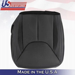 2011-2017 For Jeep Wrangler Rubicon Driver Bottom Leather Seat Cover Black - Picture 1 of 9