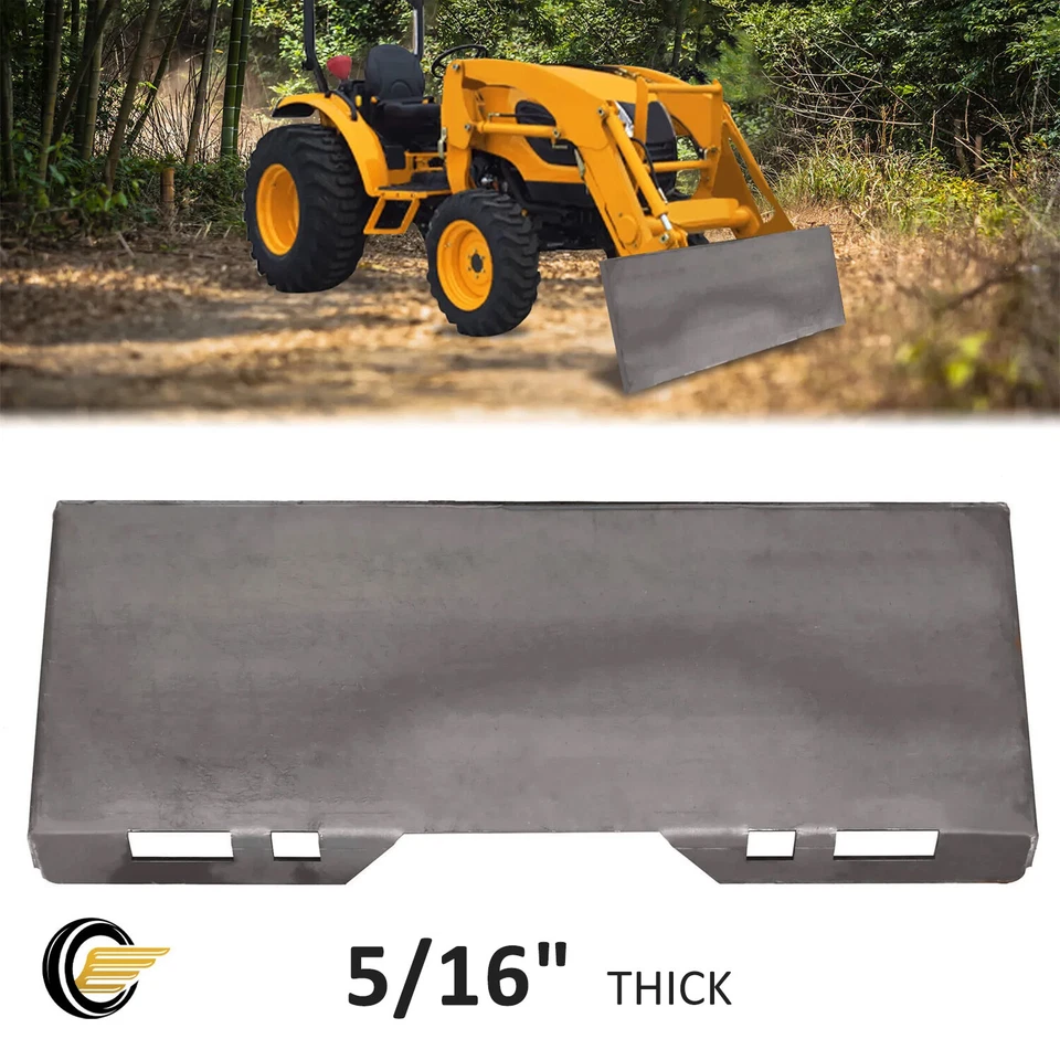 5/16" Quick Tach Attachment Mount Plate Skid Steer Loader For Bobcat For Kubota - Image 1 of 4