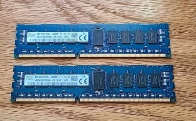 Servidor SK Hynix 16 GB (2X8 GB) DDR3 RAM PC3L-12800R HMT41GR7BFR8A-PB ENVÍO RÁPIDO Foto 1 de 3