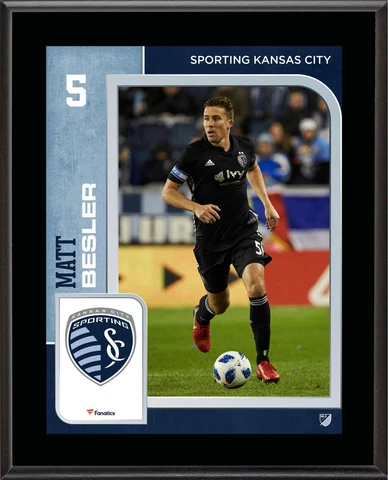 Matt Besler Sporting KC 10.5" x 13" Sublimated Player Plaque Cover
