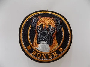 APPLICAZIONE PATCH TOPPA DECORAZIONE RAZZE CANINE CANE BOXER - Picture 1 of 1