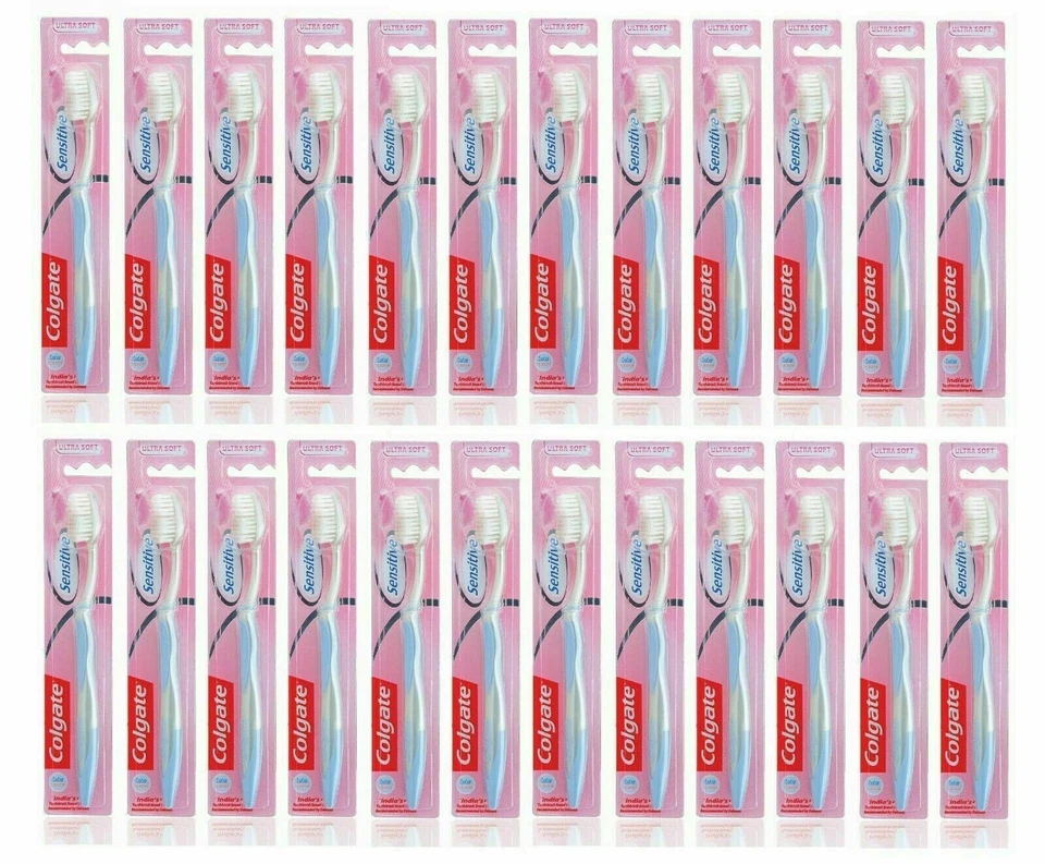 Colgate Sensitive Ultra Soft Bristles ToothBrush Flexible Neck Pack 24 - Image 1 of 4