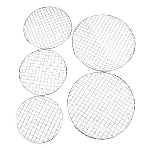 Round Cooling Rack BBQ Stainless Grill Mesh Wire Grate Picnic Grid Net 20cm-30cm - Picture 1 of 17