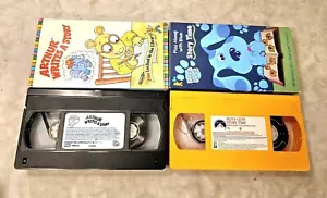 Set Of 2 Arthur's + Blue's Clues VHS' Cartoon GOOD Condition BOTH TESTED! - Picture 1 of 3