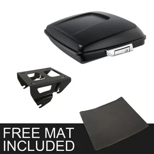 Matte Black Razor Trunk Solo Rack Fit For Harley Touring Street Glide 14-23 - Picture 1 of 12