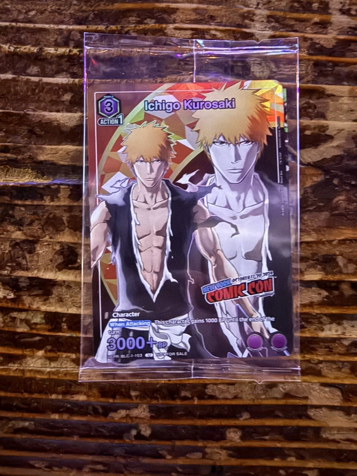 Union Arena Anime NYCC 2024 TCG Ichigo Kurosaki Promo BLC-1-103 Sealed- Holo - Image 1 of 1