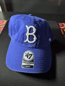 Brooklyn Dodgers Cooperstown 47 Marca Franquicia Sombrero Ajustado GRANDE ¡¡TOTALMENTE NUEVO!!! - Imagen 1 de 2