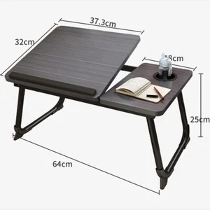 Adjustable Laptop Desk for Bed with Cup Holder and 5 Angles for Versatile Use - Picture 1 of 7