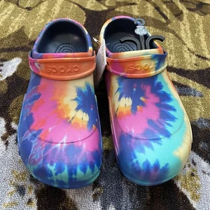 Crocs Tie Dye Bistro Grafik Clog Sandalen bunt Herren Größe 12 - Bild 1 von 9
