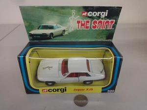 Vintage Corgi #320 "The Saints" White Jaguar XJS - w/ Repro Box - Picture 1 of 4