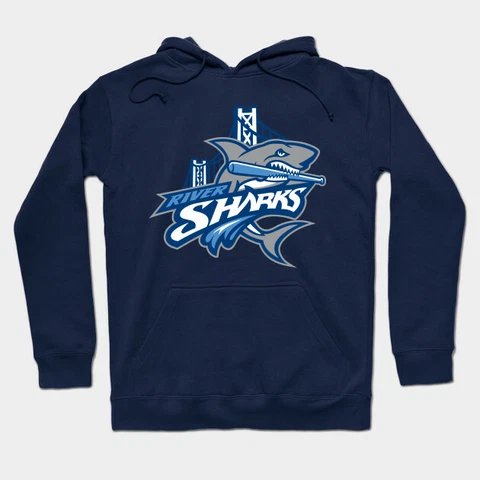 Camden Riversharks Hoodie Hooded Sweatshirt Atlantic League baseball Cover