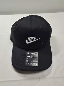 Nike Rise Structured Trucker Hat Unisex Size M/L Sportwear Black FB5378-010 NWT - Picture 1 of 5