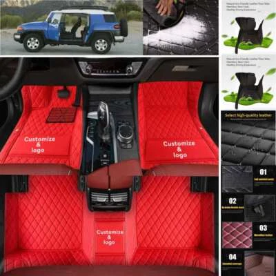 For Toyota FJ Cruiser Car Floor Mats Pu Leather Waterproof Carpets Accessories — 第 1/4 张图片