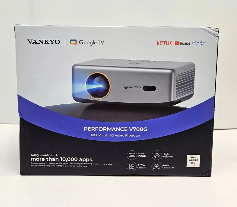 VANKYO Performance V700G Native 1080P Projector, Full HD 5G, Built-in Streaming - Image 1 of 1