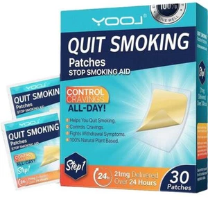 Parches para ayudar a dejar de fumar (paso 1), 30 parches, ayuda para dejar de fumar ~ - Imagen 1 de 9