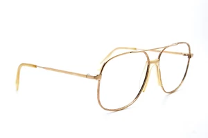 1970s vintage gold filled aviator eyeglasses DESIL IGOR 14KGF Gold Frame - Picture 1 of 12