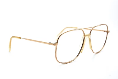 Gafas de aviador vintage de los años 70 llenas de oro DESIL IGOR 14 KGF marco dorado Foto 1 de 4