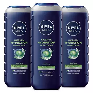 Maximum Hydration Body Wash for Dry Skin, Aloe Vera Enriched, 3-In-1 Moisturizin - Picture 1 of 12