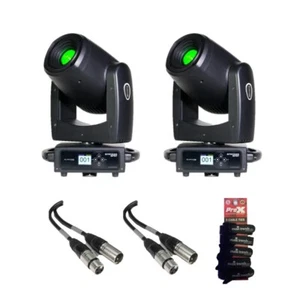 Pair of 2x Eliminator Lighting STRYKER SPOT automatic RGB LED + 2 DMX Cables - Picture 1 of 5