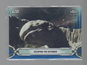ESCAPING THE ASTEROID 2019 STAR WARS TOPPS CHROME BLUE REFRACTOR CARD #112 /99 - Bild 1 von 1