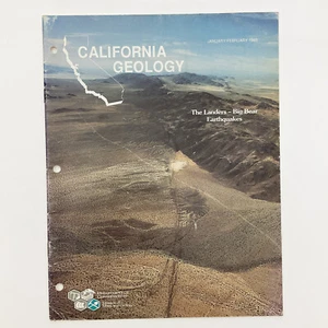 California Geology January February 1993 Department of Conservation Booklet - Imagen 1 de 17