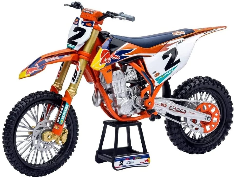NEWRAY,KTM 450SX F RED BULL C .WEBB N°2, 1/10, NEW58213 - Image 1 of 1