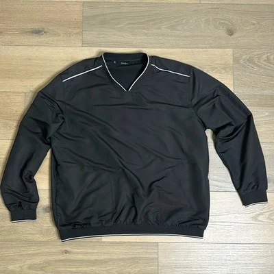 Camisa Top WALTER HAGEN Negra Golf Cuello en V Manga Larga Poliéster Talla XL Foto 1 de 4