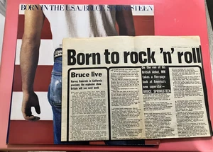 Bruce Springsteen Born In The USA LP + 4 Side Melody Maker 1975 Article /1984 - Picture 1 of 23