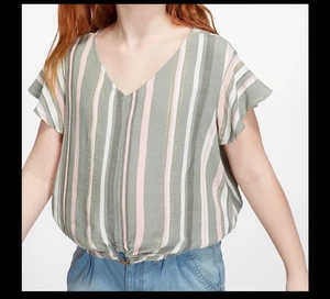Justice Mädchen Flatterärmel Top Shirt Größe 7 - Bild 1 von 3