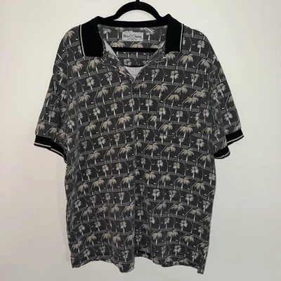 Рубашка для гольфа мужская Michael Austin большие клюшки для ладоней винтажные поло ретро принт - Изображение 1 из 4