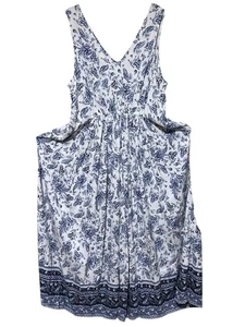 Lucky Brand Maxikleid 2X Ärmellos Gummibund Küste Französisch Boho Hochzeit - Bild 1 von 7
