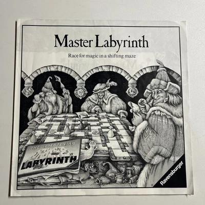 Ravensburger Master Labyrinth 1991 Board Game Replacement Instruction Manual - Image 1 of 2