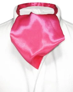 Corbata para hombre Biagio ASCOT color rosa intenso sólido color fucsia corbata - Imagen 1 de 2